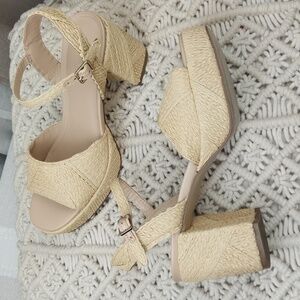 SIZE 7M CK WEDGES 3IN HEEL
